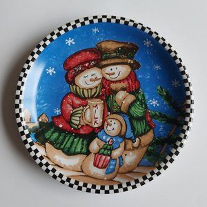11 inch Snowman Plate - Never Used